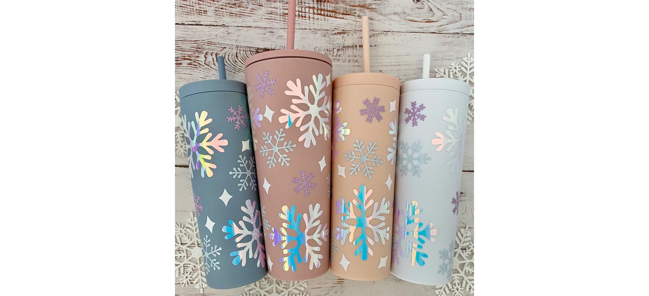 Snow Flake Winter Wonderland Tumblers