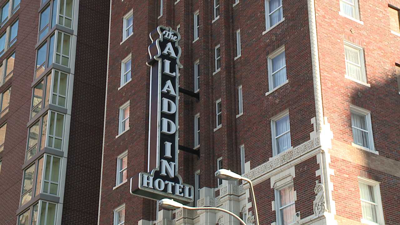 Historic Aladdin Hotel going up for auction in Kansas City